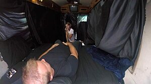 Emma butt gets anally fucked with big cock riding and handjob licks until her asshole is cream pied. Glasses add sexy vibe.