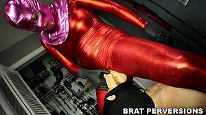 freaking dominatrix dildo training session