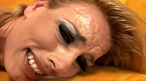 Oh man, Darryl Hanah totally owns that big black cock like a queen! 🍆🔥