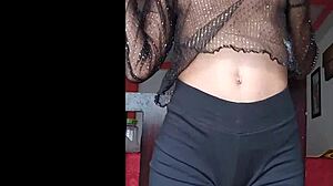 Hot Skinny Latina Model Dances, Revealing Perfect Body in Tiny Outfit