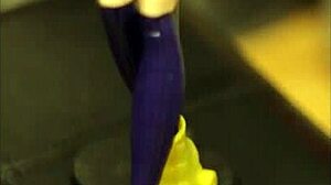 Hey, batgirl doll tied up in cum shower 😈 footjob blowbang pov fun