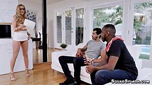 Karla Kush Takes on Two Massive Black Cocks Hard