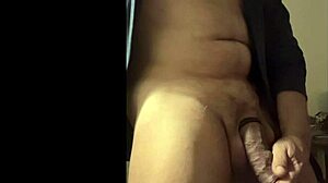 Massive monster cock solo masturbation session with intense stroking