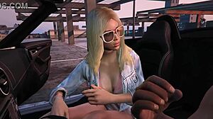 Gta 5: Franklin Enjoys A Suggestive Hooker Service In The Car