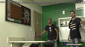 Wife Betrays Husband with Two Amateur Men in Intense Encounter