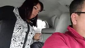 getting fucked by stranger in car backseat while partner drives