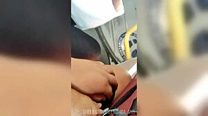 Mature Woman with Big Ass Wearing Leggings on the Street