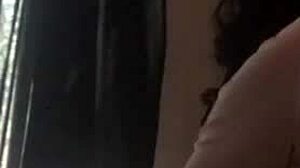 in this homemade scene, a guy with a monster cock fucks her passionately