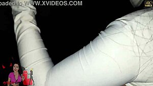 Feeling thrilled while sucking two big cocks at the gloryhole