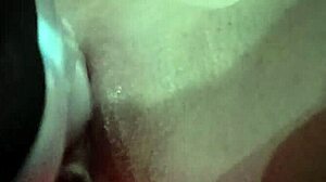 massager on wet shaved pussy with vibrator and masturbation