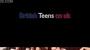 British teen squirts on machine