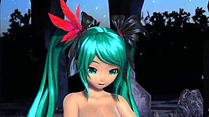 hatsune miku, check out this japanese asian big tits nude mod with natural boobs and ass