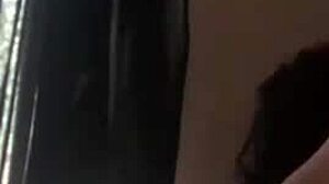 in this homemade scene, a guy with a monster cock fucks her passionately