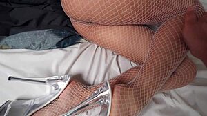 Morena in red stockings gets her hot dose from tara rico 😏