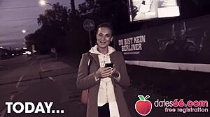 redhead kessie shy banged behind billboard in berlin english dates66 com full scene