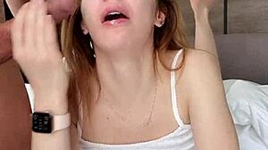 Are you shoplifter milf Amber Dawn getting punished with blowjob in garage?