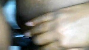 the playful pussy of the black woman gets massaged and licked