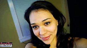 I love watching sabrina suck that cock and swallow