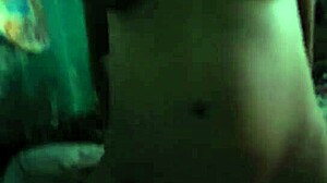 single mom watching tv with big natural tits quietly