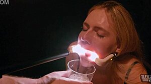 deranged rebel rhyder uh i mean filth loving girl gets frozen cum bukkake in garage punished