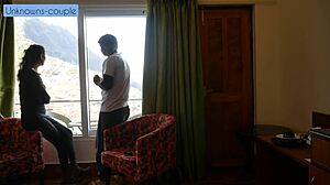 Casual-narrative lonely rachna enjoys quickie with room service guy ravi through sensual kissing and riding.