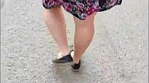 Latina Milf Bends Over For Upskirt Humiliation