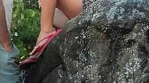 showing my pussy on the beach without panties?