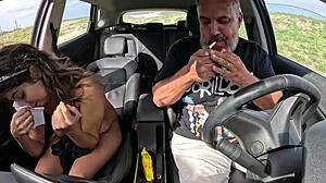 larissa cortez leaves with anal creampie after condom breaks in car ride - praia do futuro - fortaleza - ce