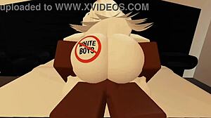 Shy girl from roblox turns out to be very lustful in sex!