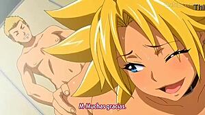 colegiala morena congiendose a los estudiantes en el ba�o