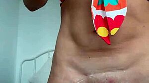 I take an outdoor shower and shave my pussy. 😊