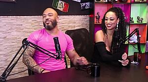 Romantic compilation with brunette in sheer red lingerie glamour