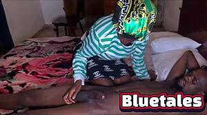 Skinny girlfriend surprises with intense blowjob in bed