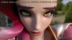 sombra is the slut of the game in this hmv from rondoudou media