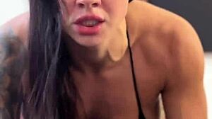 sultry lady explores anal thrill