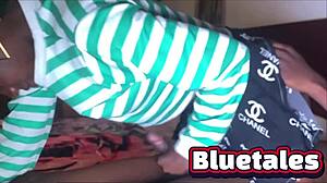 Skinny girlfriend surprises with intense blowjob in bed