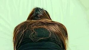 I fuck my wife in dress and lace panties