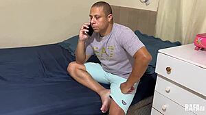 I hired a curvy Brazilian MILF who twerked on my big cock and came in her mouth.