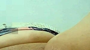 Colombian Housewife Enjoys Cucumber Play in Bedroom as Mature Latina Explores Food Fun