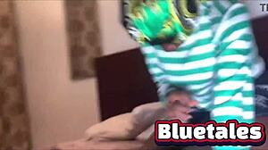 Skinny girlfriend surprises with intense blowjob in bed