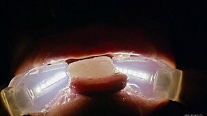 deranged rebel rhyder uh i mean filth loving girl gets frozen cum bukkake in garage punished