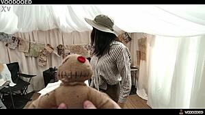 little puck lets her voodoo doll take control and squirts 😈