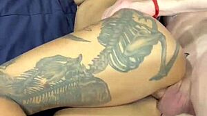 Brazilian babe flashes huge boobs outdoors!