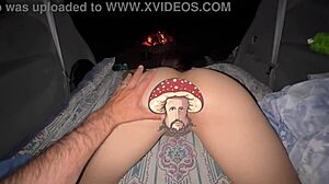 Destroying her big ass pussy with squirting licks on holiday!