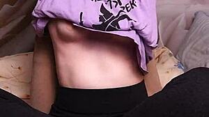 amateur wife endures tickling and nipple play in light bdsm session