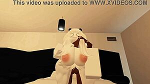 Shy girl from roblox turns out to be very lustful in sex!