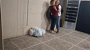 College students skip class and have sex behind the school in secret