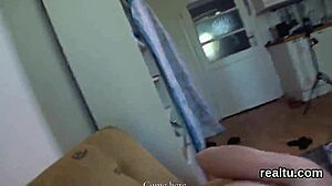 Stunning Czech chick seduced in mall! Gets pounded hard in pov with blowjob and striptease!