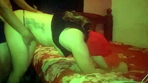 My friend's boyfriend fucks me in the ass and fills me with cum.