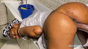 housewife seduces plumber in bathroom encounter